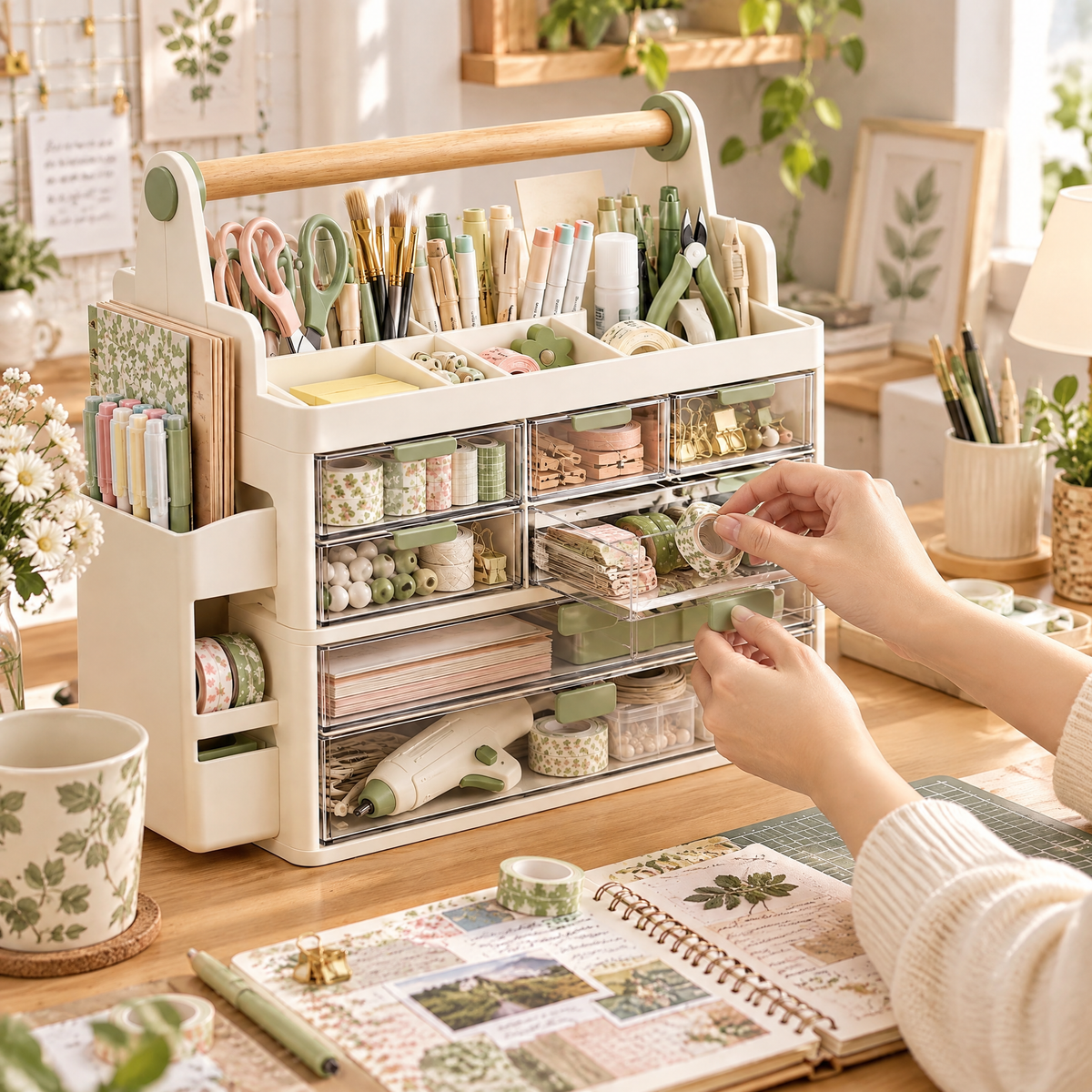 jolvenna™ Multi-Layer Craft Tool Organizer view 1