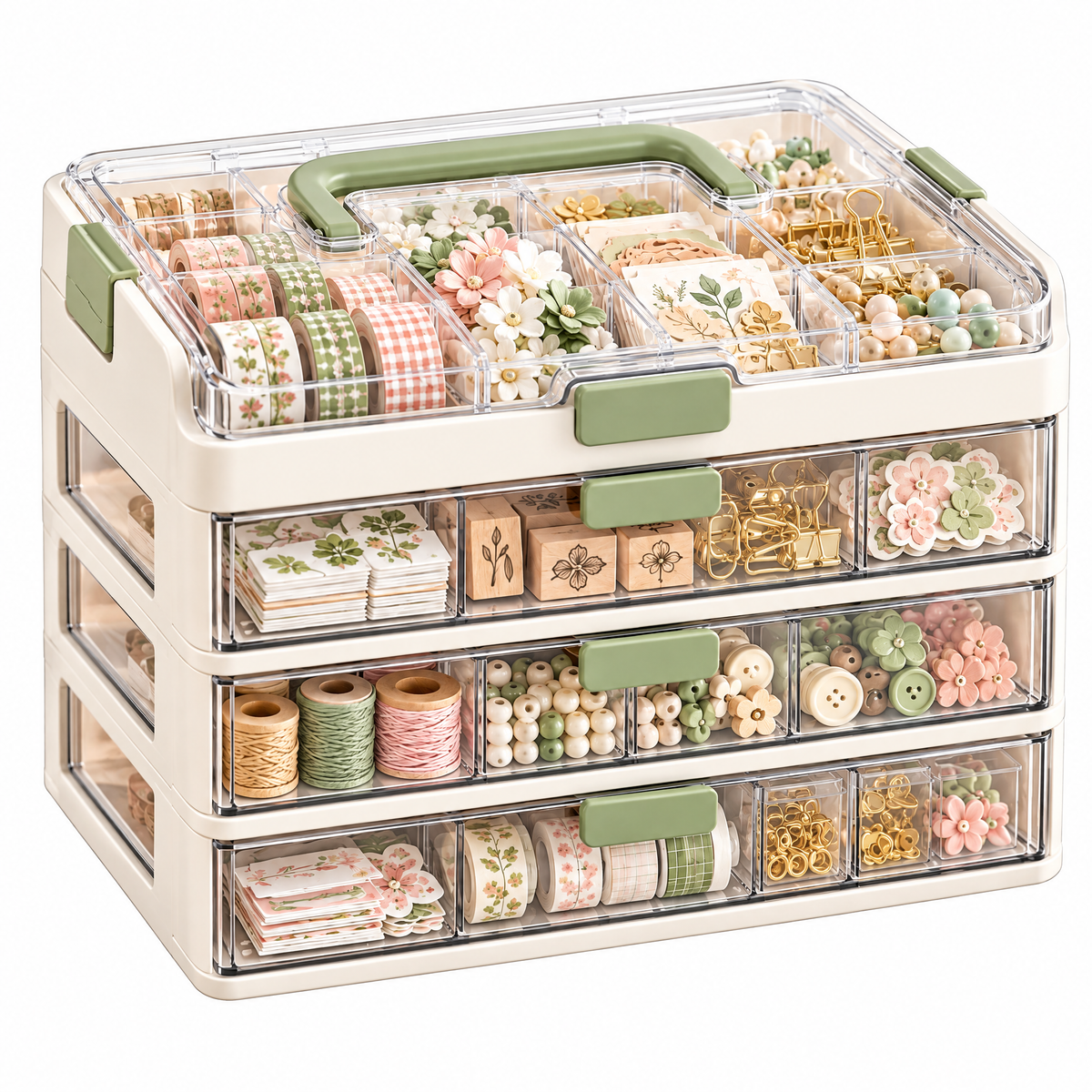 jolvenna™ Clear Craft Supply Storage Box view 3