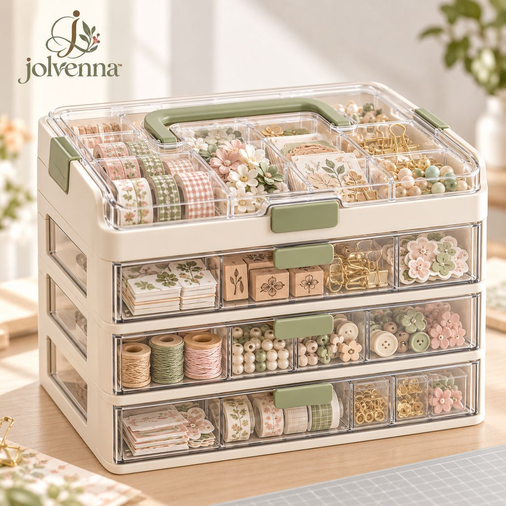 jolvenna™ Clear Craft Supply Storage Box view 5