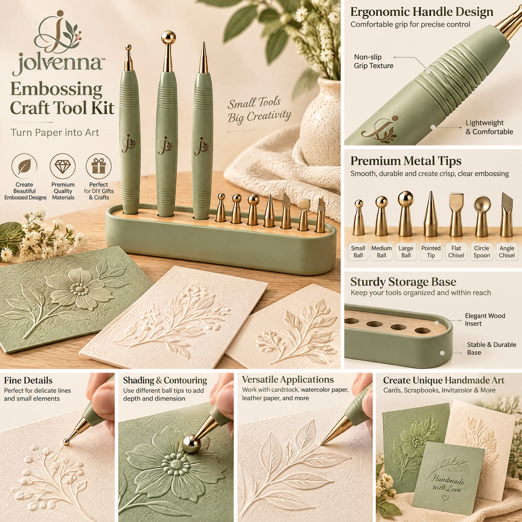 jolvenna™ Embossing Craft Tool Kit view 2