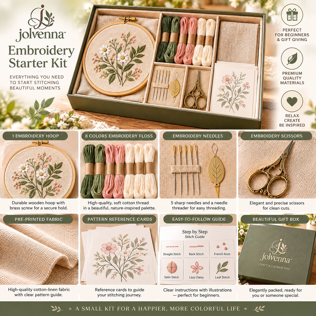 jolvenna™ Embroidery Starter Kit view 1