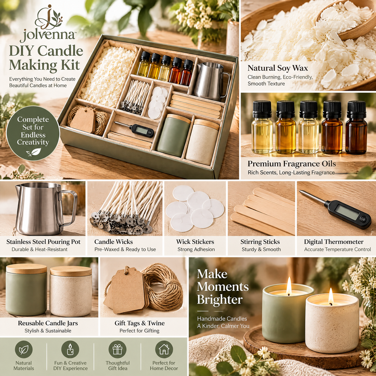 jolvenna™ DIY Candle Making Kit view 5